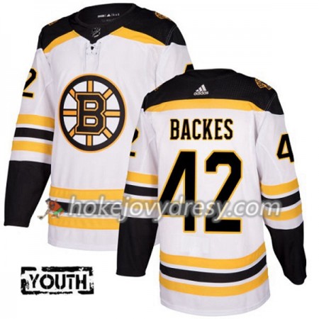 Dětské Hokejový Dres Boston Bruins David Backes 42 Bílá 2017-2018 Adidas Authentic